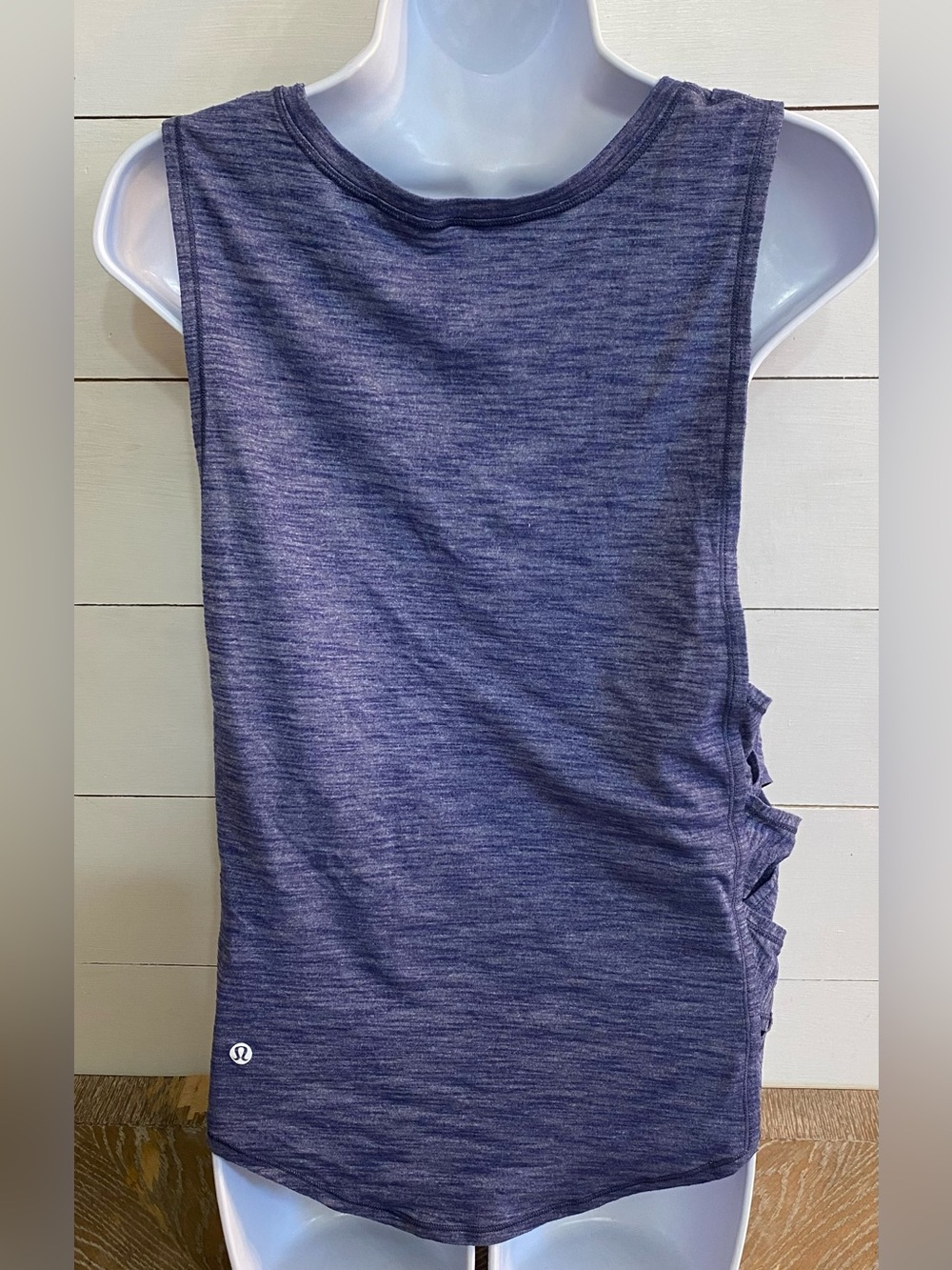 Lululemon Women’s Sz 6/8? Heathered Hero Blue Var-City Muscle Tank - Picture 9 of 16